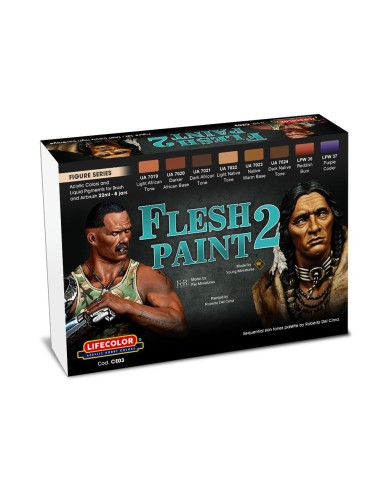 Flesh Paint Set 2 8 x 22 ml 