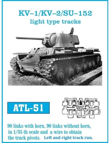 Tracks for KV-I/ KV-II. Light type track 