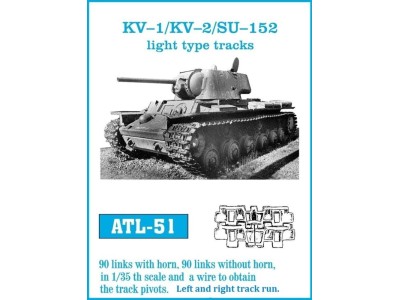Tracks for KV-I/ KV-II. Light type track 