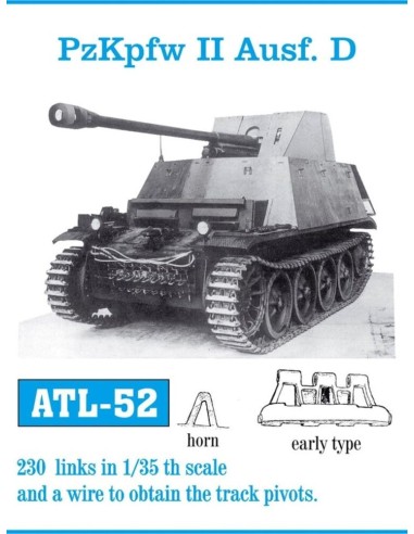 Tracks for PzKpfw. Marder II Ausf.D Flammpz.II early Flammpz.II early 