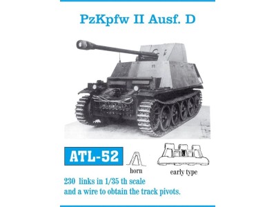 Tracks for PzKpfw. Marder II Ausf.D Flammpz.II early Flammpz.II early 
