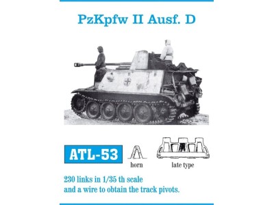Tracks for PzKpfw. Marder II Ausf.D Flammpz.II late Flammpz.II late 