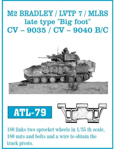 Tracks for M2 Bradley/LVTP 7/MLRS late 'Big foot' 