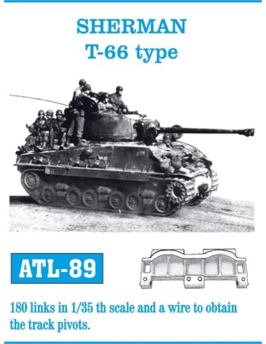 Tracks for Sherman T-66 type 