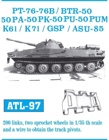 Tracks for PT-76/GSZP-55 BTR-50/BTR-50PU 