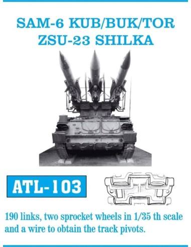 Tracks for SAM-6 KUB/BUK/TOR ZSU-23 SHILKA 