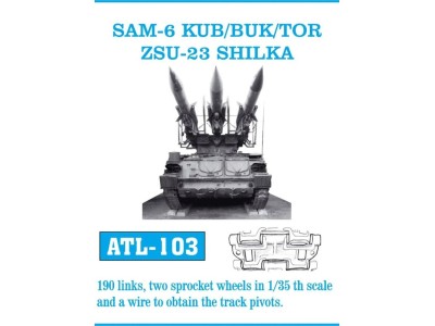 Tracks for SAM-6 KUB/BUK/TOR ZSU-23 SHILKA 