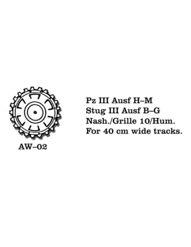 Tracks for Pz III (H-N) / Stug III (B-C) Nashorn  / Hummel Nashorn  / Hummel 