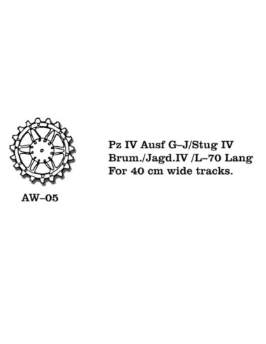 Tracks for Pz IV (G-J) / Stug IV Jagdpanzer IV / Brummb Jagdpanzer IV / Brummb 