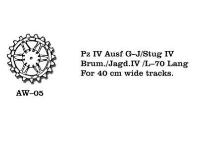 Tracks for Pz IV (G-J) / Stug IV Jagdpanzer IV / Brummb Jagdpanzer IV / Brummb 