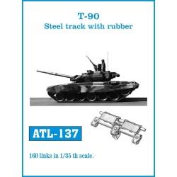 Tracks for T-90 Steel track with rubber 