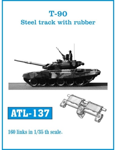 Tracks for T-90 Steel track with rubber 