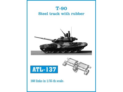 Tracks for T-90 Steel track with rubber 