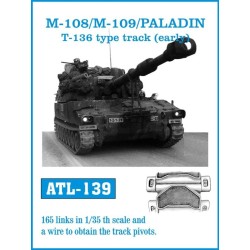 Tracks for M-108/M-109/PALADIN T-136 type track(early) 