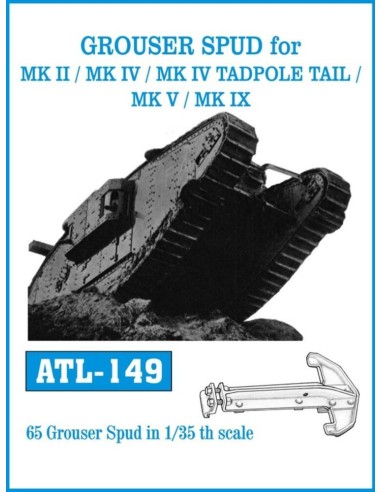 Tracks for GROUSER SPUD for MK II/MK IV /MKIV TADPOLE TAIL/MK V/MK IX 