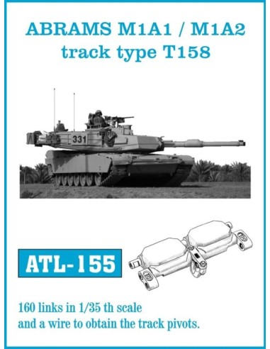 Tracks for ABRAMS M1A1 / M1A2 track type T158 