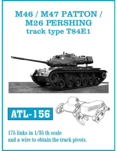 Tracks for M46 /M47 PATTON M26 PERSHING track type T84E1 