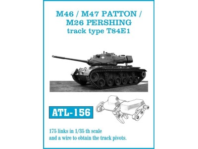 Tracks for M46 /M47 PATTON M26 PERSHING track type T84E1 