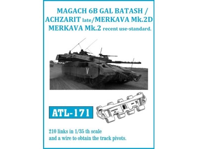 Tracks for GAL BATASH ACHZARIT LATE / MERKAVA Mk.3D 