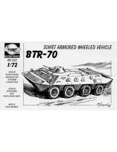 BTR-70 Arm. Vehicle, 4 Achser 18 Resin, Fotoätzteile. 