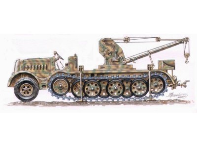 Sd.Kfz. 9 FAMO 18-ton mit Bilstein 6-ton 