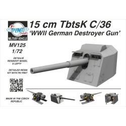 15 cm TbtsK C/36 WWII German Destroyer Gun 