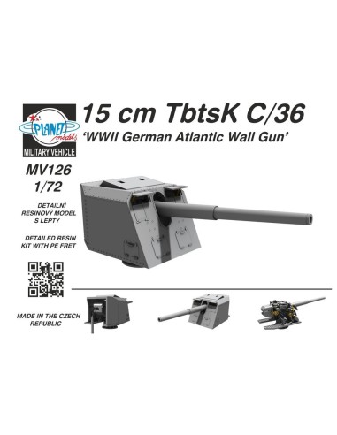 15 cm TbtsK C/36 WWII German Atlantic Wall Gun 