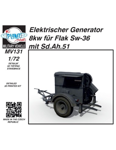 Elektrischer Generator 8kw für Flak Sw-36) mit Sd.Ah.51 1/72 