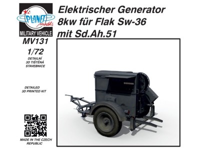Elektrischer Generator 8kw für Flak Sw-36) mit Sd.Ah.51 1/72 