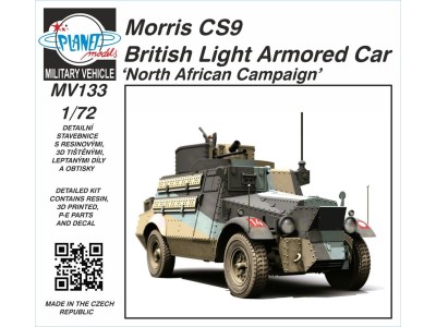 Morris CS9 British Light Armored Car ‘North African Campaign’1/72 