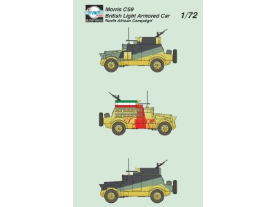 Morris CS9 British Light Armored Car ‘North African Campaign’1/72 
