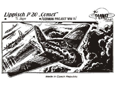Lippisch P.20 Comet WW II Projekt 