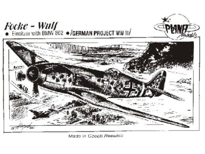 Focke-Wulf Einsitzer mit BMW 802 