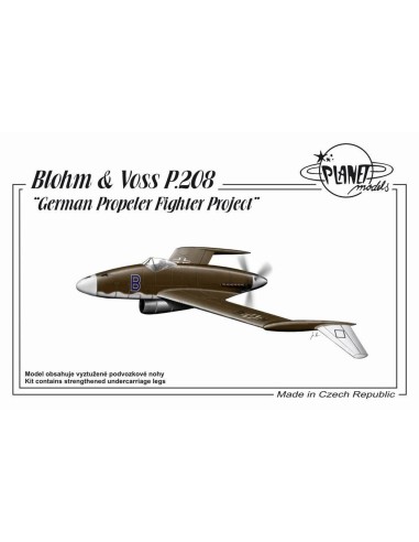 Blohm Voss P.208 German Propeler Fighter Project 