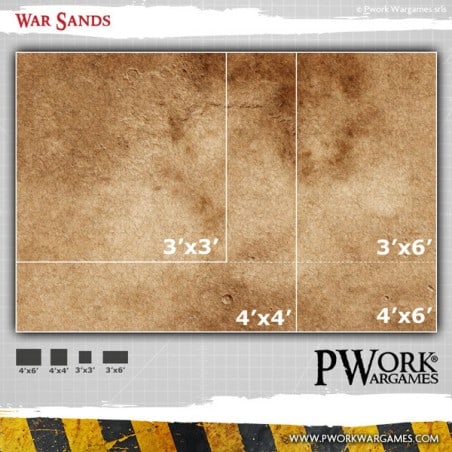TAPIS DE JEU NEOPRENE WAR SANDS 180X90CM (3X6)