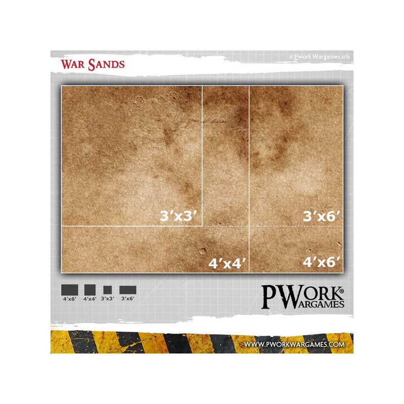 TAPIS DE JEU NEOPRENE WAR SANDS 90X120CM