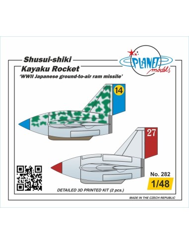 Shusui-shiki Kayaku Rocket ‘WWII Japanese ground-to-air ram missile’ 2 pcs 1/48 