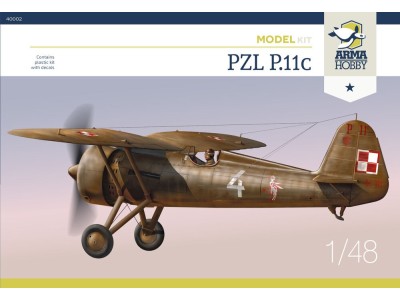 PZL P.11c Model Kit 1/48 