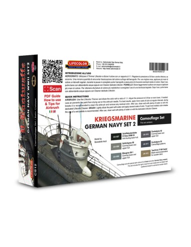 German WWII Kriegsmarine n.2 Camoufl.set 