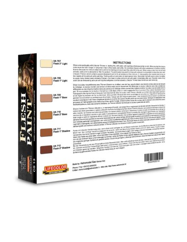 Flesh paint set 