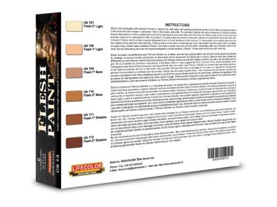 Flesh paint set 