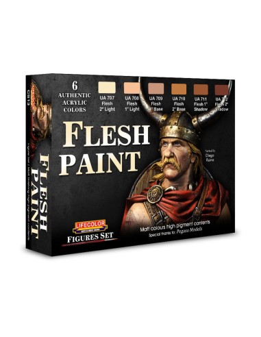 Flesh paint set 