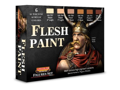 Flesh paint set 