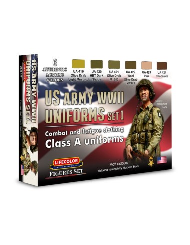 WWII US combat + fatigue cloth. A unif. 
