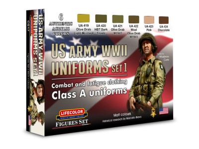 WWII US combat + fatigue cloth. A unif. 