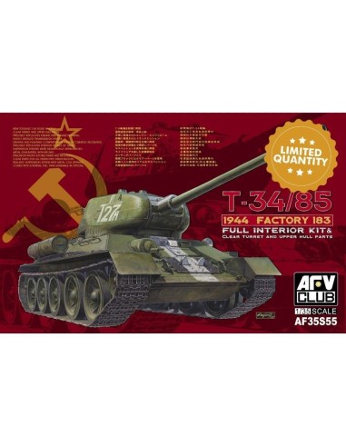T-34/85 1944 Factory 183(LIMITED)w.trans transparent turret 