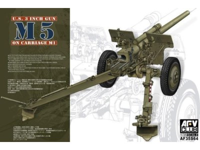 3in Gun M5 On Carriage M1 