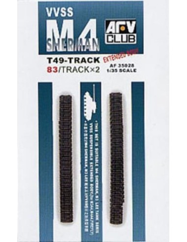 M4 T49 TRACKS (83 LINKS/SOFT RUBBER) 