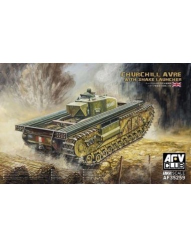 Churchill avre with snake launcher 