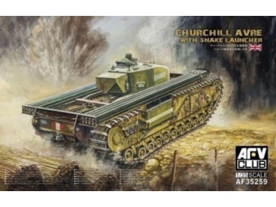 Churchill avre with snake launcher 